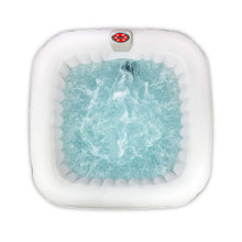 Load image into Gallery viewer, ALEKO Square Inflatable Jetted Hot Tub Spa With Cover - 6 Person - 265 Gallon - Black I SPAFAIR