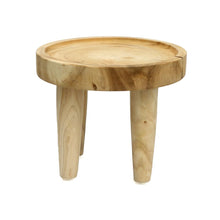 Load image into Gallery viewer, Suar Wood Side Table by Bazar Bizar I Boho Decor I SPAFAIR