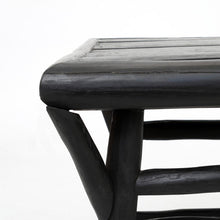 Load image into Gallery viewer, Black Wood Teak Side Table by Bazar Bizar I Boho Decor I SPAFAIR