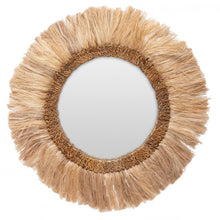 Load image into Gallery viewer, Seagrass Boho Wall Round Mirror by Bazar Bizar I SPAFAIR
