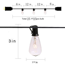 Load image into Gallery viewer, Outdoor Patio Lights - 25-Feet I SPAFAIR
