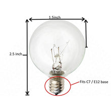 Load image into Gallery viewer, Outdoor Patio Lights - 20 Feet Round Bulb I SPAFAIR