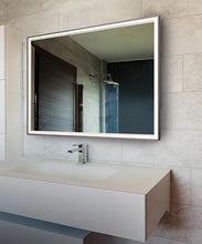 Load image into Gallery viewer, Radiance Silver Frame Bathroom LED Mirror