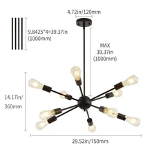 Load image into Gallery viewer, Modern Sputnik Chandelier - 10 Arms - Ceiling Lights I SPAFAIR