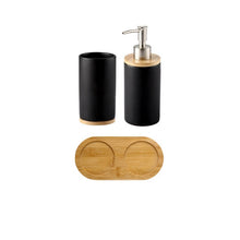 Load image into Gallery viewer, Ceramic Bamboo Bathroom Accessories Set I Toothbrush Holder I SPAFAIR
