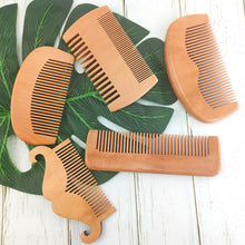 Load image into Gallery viewer, Portable Wood Comb Natural Hair Brush I SPAFAIR