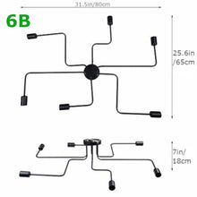 Load image into Gallery viewer, Sputnik Industrial Chandelier I Vintage Lamp I SPAFAIR