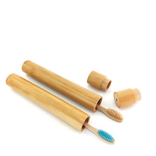 Load image into Gallery viewer, Natural Bamboo Wooden Toothbrush With Holder