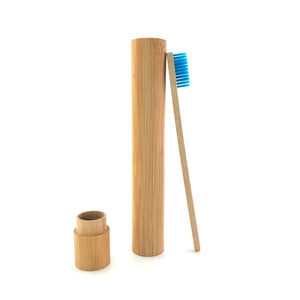 Natural Bamboo Wooden Toothbrush With Holder