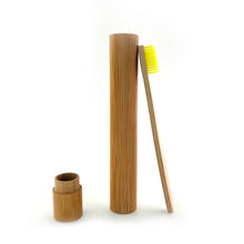 Load image into Gallery viewer, Natural Bamboo Wooden Toothbrush With Holder