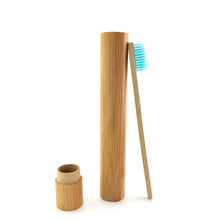 Load image into Gallery viewer, Natural Bamboo Wooden Toothbrush With Holder