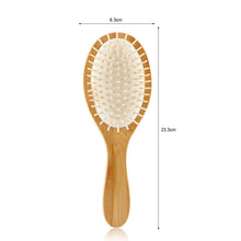 Load image into Gallery viewer, Wooden Bamboo Hair Brush Comb Antistatic I SPAFAIR