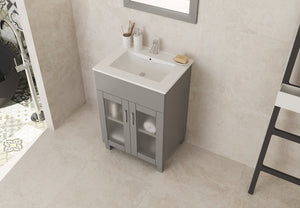 Nova 24" Bathroom Vanity with White Ceramic Basin Countertop
