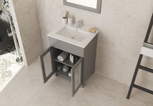 Load image into Gallery viewer, Nova 24&quot; Bathroom Vanity with White Ceramic Basin Countertop
