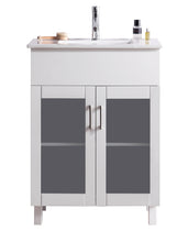 Load image into Gallery viewer, Nova 24&quot; Bathroom Vanity with White Ceramic Basin Countertop
