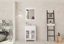 Load image into Gallery viewer, Nova 24&quot; Bathroom Vanity with White Ceramic Basin Countertop