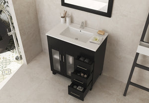 Nova 32" Bathroom Vanity with White Ceramic Basin Countertop
