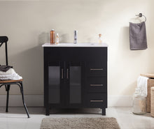 Load image into Gallery viewer, Nova 32&quot; Bathroom Vanity with White Ceramic Basin Countertop