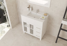 Load image into Gallery viewer, Nova 32&quot; Bathroom Vanity with White Ceramic Basin Countertop