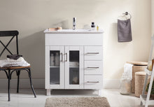 Load image into Gallery viewer, Nova 32&quot; Bathroom Vanity with White Ceramic Basin Countertop