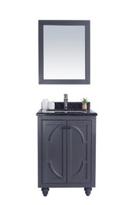 Odyssey 24" Maple Grey Bathroom Vanity with Countertop