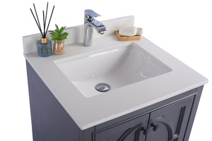 Odyssey 24" Maple Grey Bathroom Vanity with Countertop