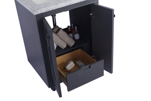 Odyssey 24" Maple Grey Bathroom Vanity with Countertop