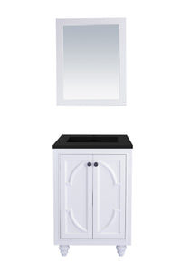 Odyssey 24" White Bathroom Vanity with Countertop