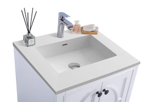 Odyssey 24" White Bathroom Vanity with Countertop