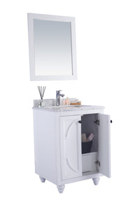 Odyssey 24" White Bathroom Vanity with Countertop