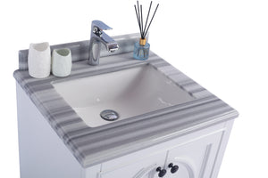 Odyssey 24" White Bathroom Vanity with Countertop