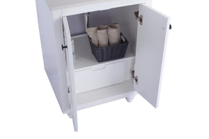Odyssey 24" White Bathroom Vanity with Countertop