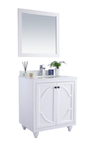 Odyssey 30" White Bathroom Vanity with Countertop