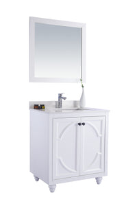 Odyssey 30" White Bathroom Vanity with Countertop