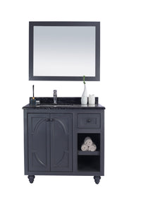 Odyssey 36" Maple Grey Bathroom Vanity with Countertop