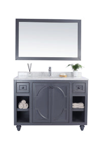 Odyssey 48" Maple Grey Bathroom Vanity with Countertop