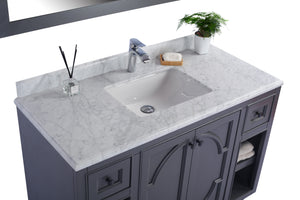 Odyssey 48" Maple Grey Bathroom Vanity with Countertop