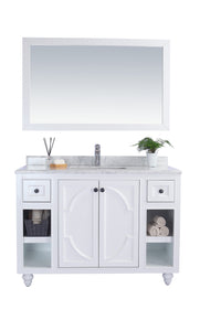 Odyssey 48" White Bathroom Vanity with Countertop