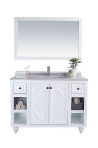 Odyssey 48" White Bathroom Vanity with Countertop