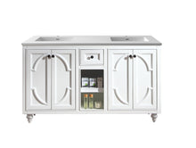 Load image into Gallery viewer, Odyssey 60&quot; White Double Sink Bathroom Vanity with Countertop