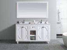 Load image into Gallery viewer, Odyssey 60&quot; White Double Sink Bathroom Vanity with Countertop