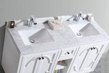 Load image into Gallery viewer, Odyssey 60&quot; White Double Sink Bathroom Vanity with Countertop