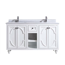 Load image into Gallery viewer, Odyssey 60&quot; White Double Sink Bathroom Vanity with Countertop