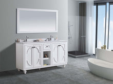 Load image into Gallery viewer, Odyssey 60&quot; White Double Sink Bathroom Vanity with Countertop