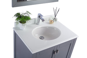 Wilson 30" Grey Bathroom Vanity with Countertop