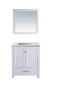 Wilson 30" White Bathroom Vanity with Countertop