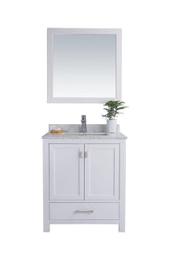 Wilson 30" White Bathroom Vanity with Countertop
