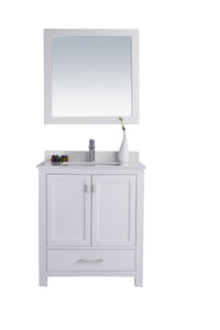 Wilson 30" White Bathroom Vanity with Countertop