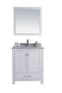 Wilson 30" White Bathroom Vanity with Countertop