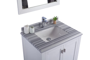Wilson 30" White Bathroom Vanity with Countertop